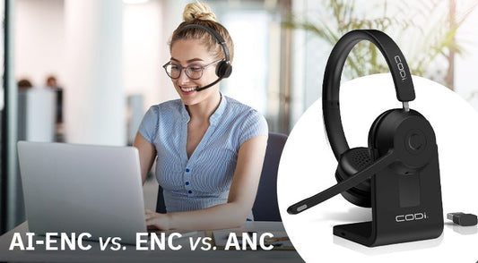 The Difference Between AI-Environmental Noise Cancellation (AI-ENC), Environmental Noise Cancellation (ENC), and Active Noise Cancellation (ANC) - CODi Worldwide