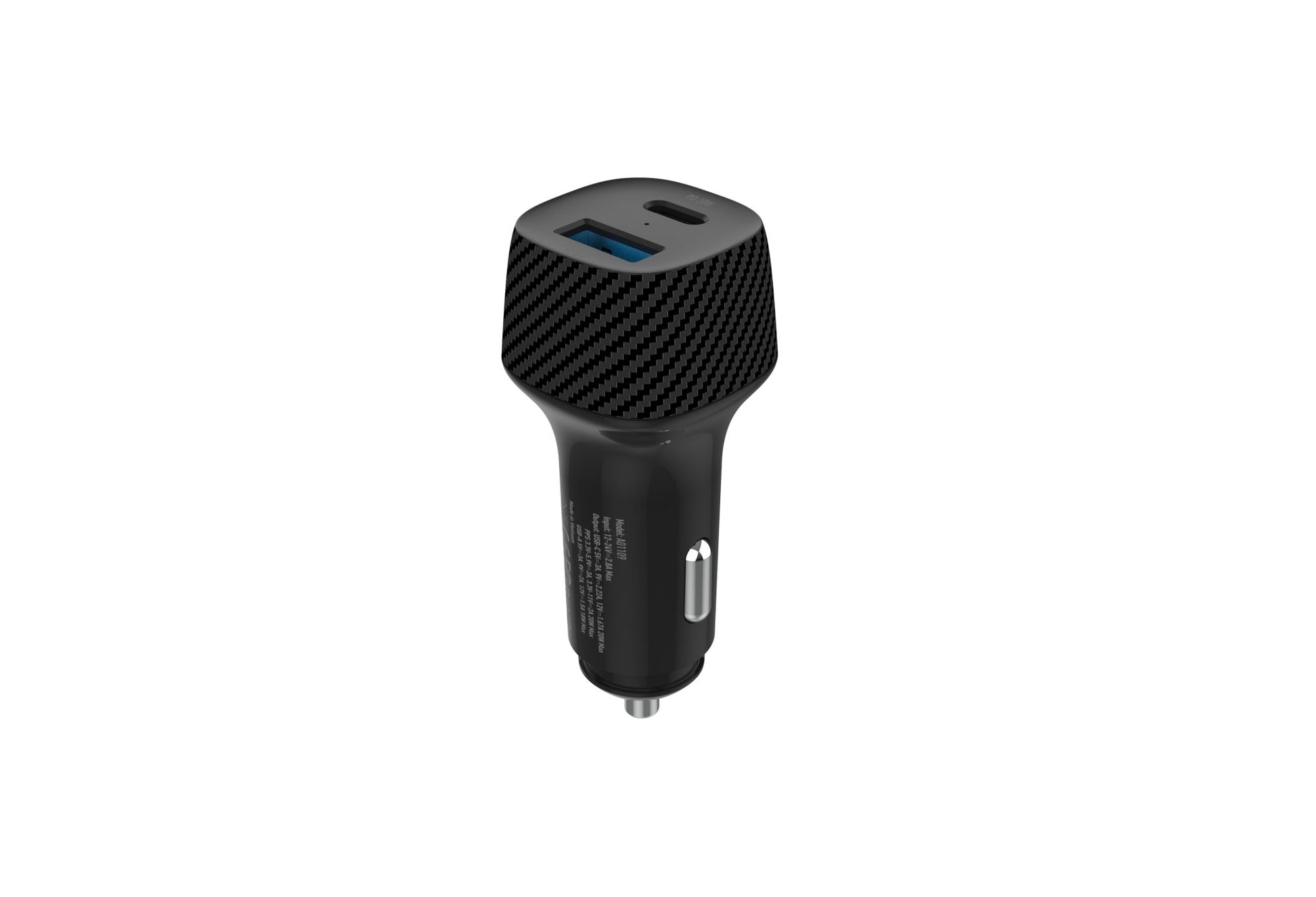 20W Dual Port Car Charger, USB-A & USB-C Outputs - CODi Worldwide