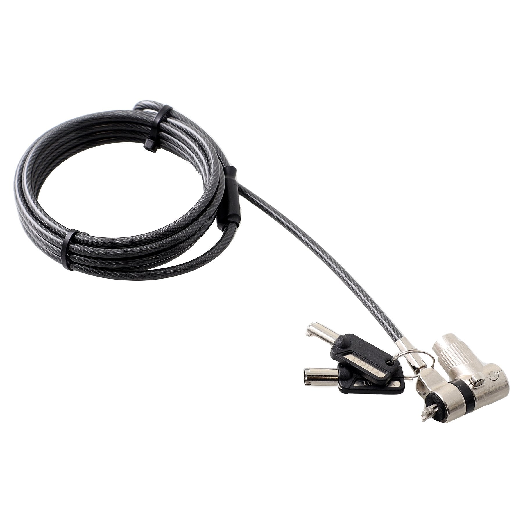 ec melodi keyclip カラビナ Universal 3-in-1 Keyed Cable Lock – Versatile Device Security