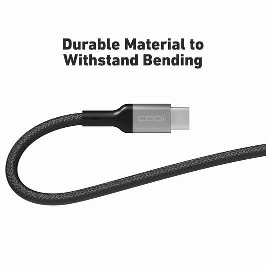 6ft Braided Nylon USB-C to USB-C Charge & Sync Cable