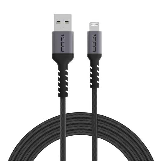 6ft Braided Nylon USB-A to MFI Lightning Charge & Sync Cable