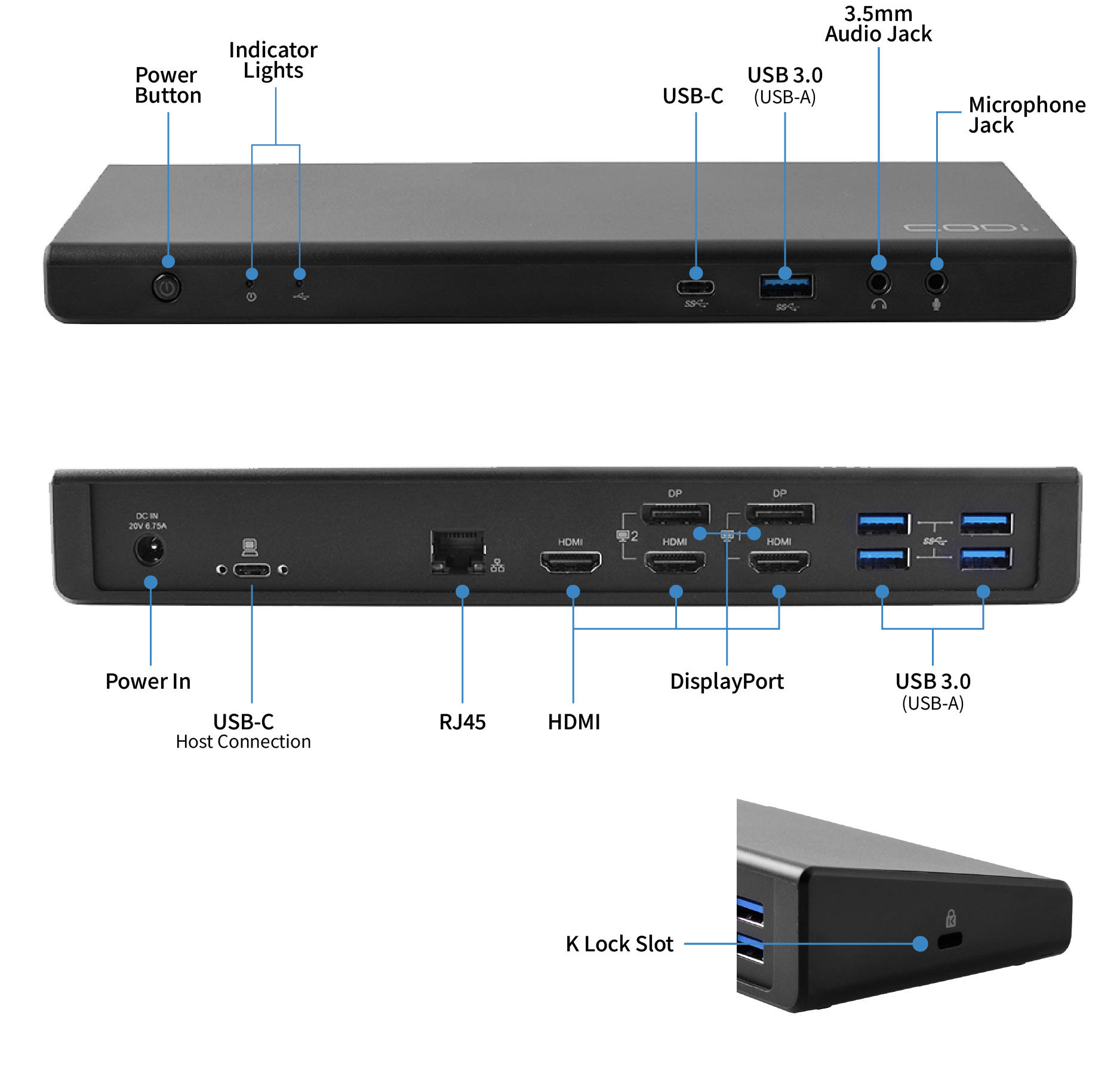 Centro1080 Triple Display USB-C Dock: Seamless 4K Productivity