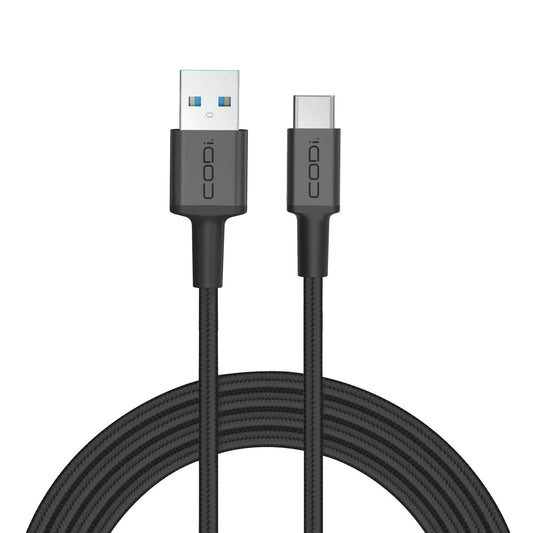 3' USB-A to USB-C Braided Nylon Charge & Sync Cable