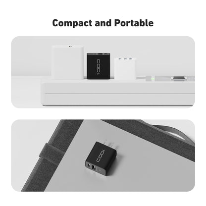 20W Dual Port Wall Charger, USB-C & USB-A Outputs