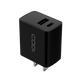 20W Dual Port Wall Charger, USB-C & USB-A Outputs