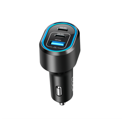 65W Triple Port Car Charger