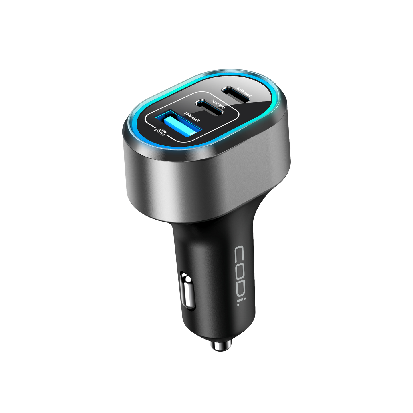 65W Triple Port Car Charger