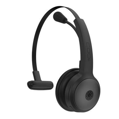 CLARO Bluetooth + Wireless Mono Headset w/ Integrated AI-Powered ENC Microphone