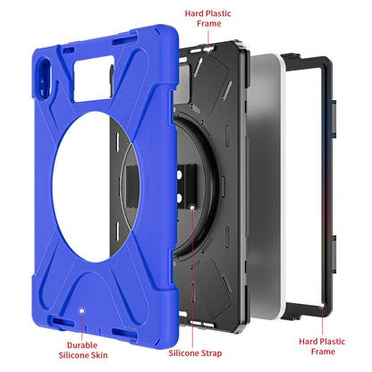 Rugged iPad 11" (A16)/iPad 10.9" (10th Generation) Case w/ Integrated Screen Protector - Blue