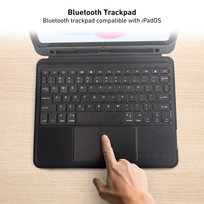 Bluetooth Keyboard Folio Case w/ Trackpad for iPad 10.9" (10th Gen) & iPad A16