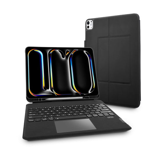 Bluetooth Keyboard Folio Case w/ Track Pad for iPad Pro 13" (M4)