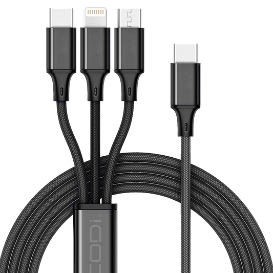 4' 3-in-1 Multi-Charging Cable (USB-C Connection)