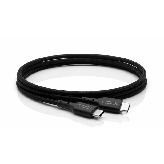 240W Braided USB-C Cable: 6.5ft Charge & Sync