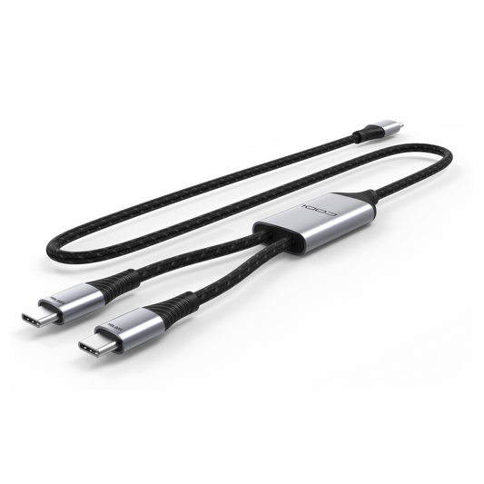 6ft USB-C to Dual USB-C 100W Charging Cable