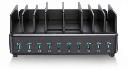 10 Port USB-C Charging Station