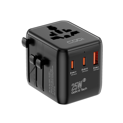 International Travel Adapter with 25W PD