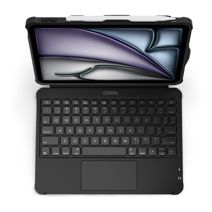 Rugged USB-C Keyboard Case for iPad 11" (A16), iPad 10.9" (Gen 10)