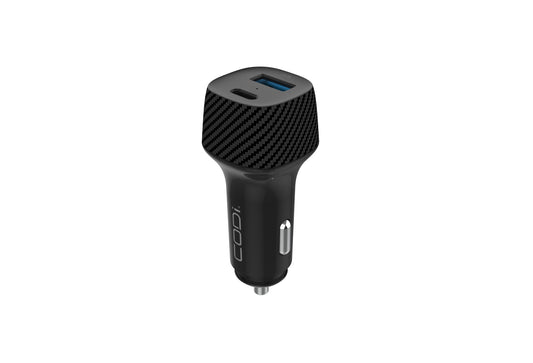 20W Dual Port Car Charger, USB-A & USB-C Outputs - CODi Worldwide