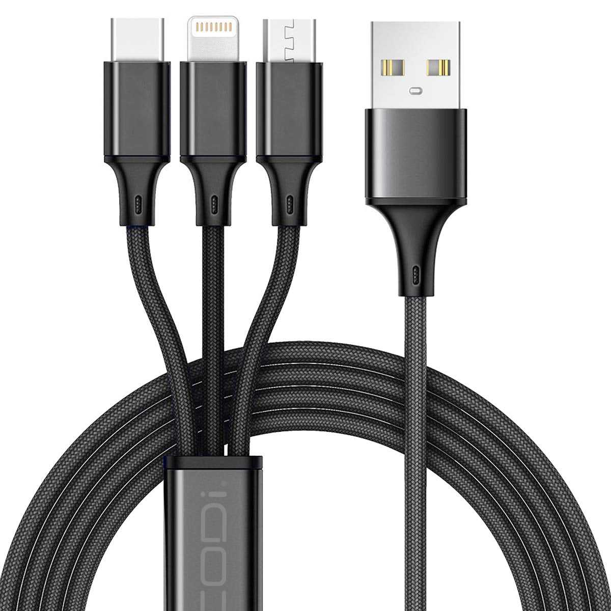 4' 3-in-1 Multi-Charging Cable - CODi Worldwide