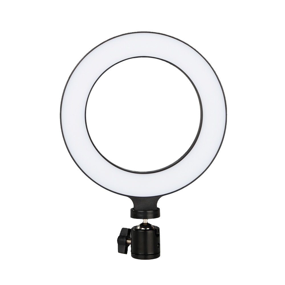 Andoer 26cm/10 Inch LED Ring Light with Light Stand Universal Phone Holder  Kit USB Powered with Wired Remote Control 10 Levels Brightness Day Light  Cool White Warm White for YouTube Video Live
