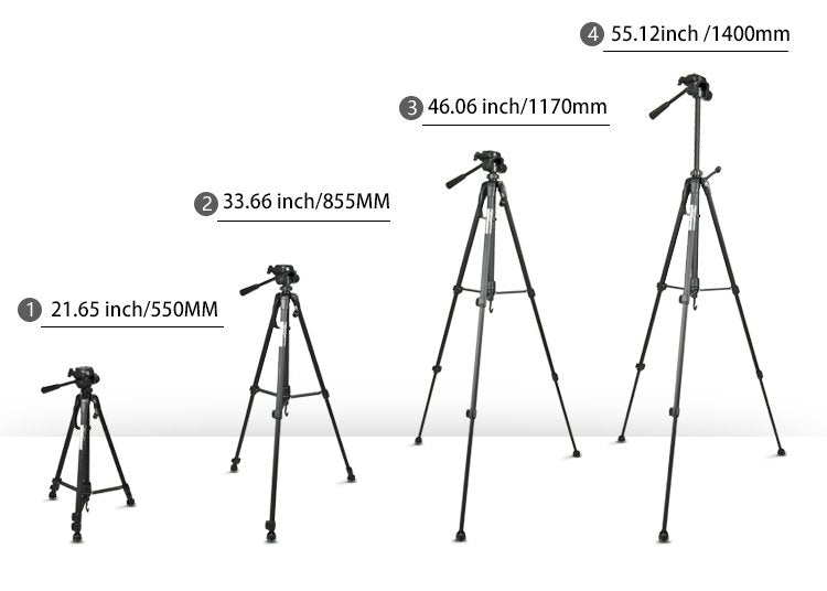 Adjustable Camera Tripod - 21" - 55" - CODi Worldwide