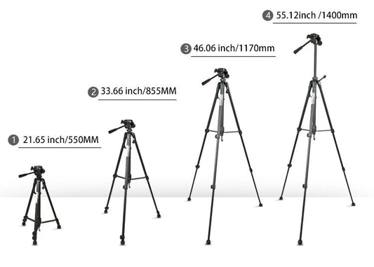 Adjustable Camera Tripod - 21" - 55" - CODi Worldwide