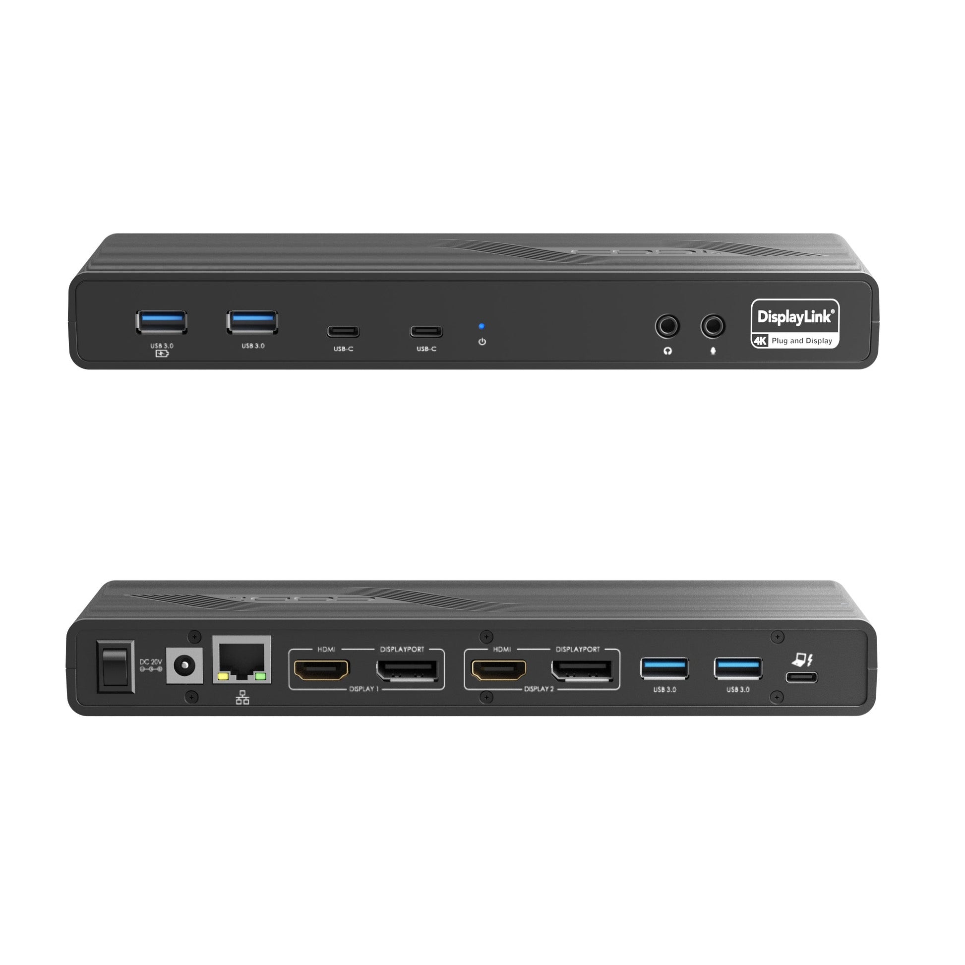 Centro1200 Dual 4K Universal USB-C DisplayLink Docking Station