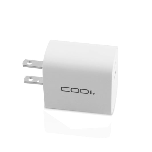 [NV] 20W Dual Port Wall Charger, USB-C & USB-A Outputs* - CODi Worldwide